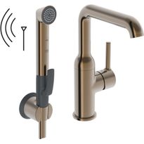 Pesuallashana Oras Optima Style 2615FH Smart Bidetta -käsisuihkulla, 3V, Bluetooth, korkea, harjattu pronssi
