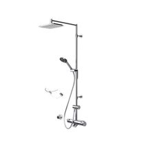 Sadesuihkusetti Oras Optima 7193, termostaattihanalla, vettä säästävä, juoksuputkella, kiiltävä kromi, Verkkokaupan poistotuote