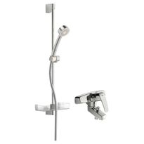 Suihkusetti Oras Safira 1068, suihkuhanalla, juoksuputkella, kiiltävä kromi, Verkkokaupan poistotuote