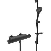 Suihkusetti Oras Optima Style 7169N-33, termostaattihanalla, mattamusta