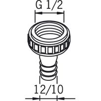 Oras letkuliitin 1/2X12/10 223010