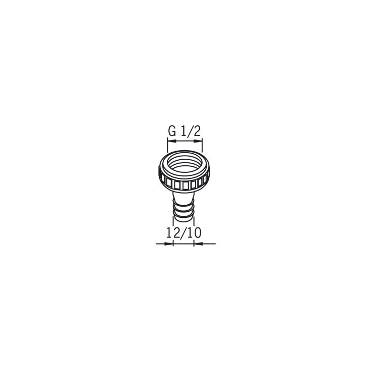 Oras letkuliitin 1/2X12/10 223010