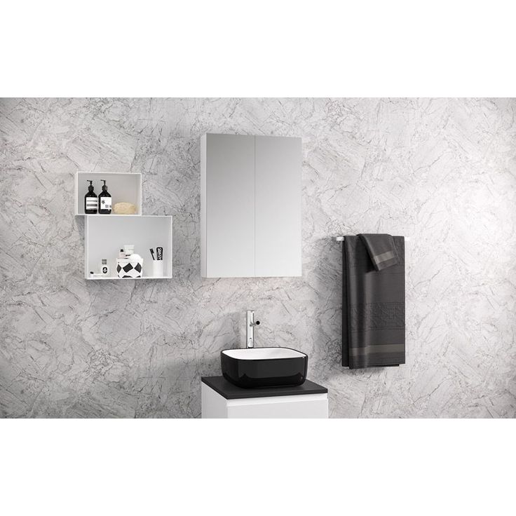 Peilikaappi Otsoson Luvia 50, LED-valo, 500x710x140mm, valkoinen
