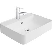 Malja-allas Otsoson Usva, 500x400 mm, valkoinen, Verkkokaupan poistotuote