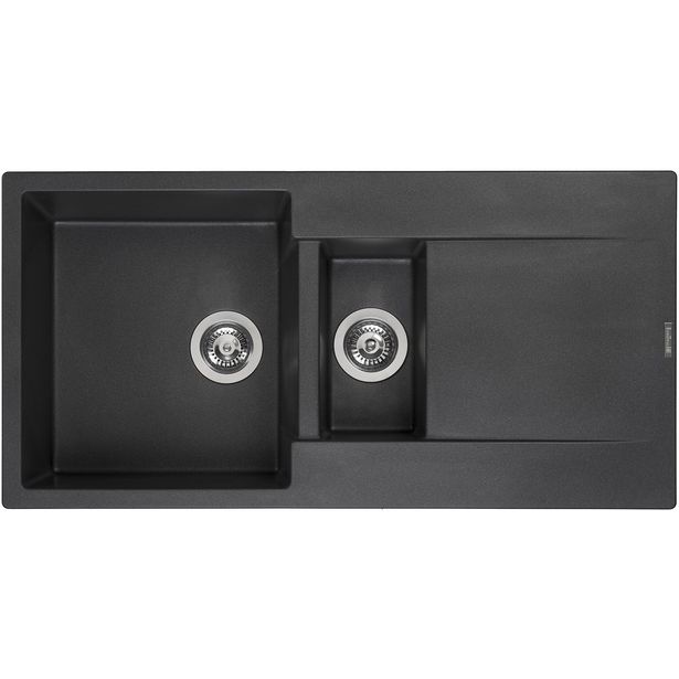 Keittiöallas Otsoson Reginox Amsterdam 15, 1000x500mm, komposiitti, musta