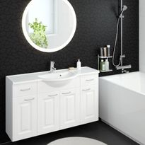 Allaskaappi altaalla Otsoson Marilyn 1200, 1200x330/460, valkoinen, eri vaihtoehtoja