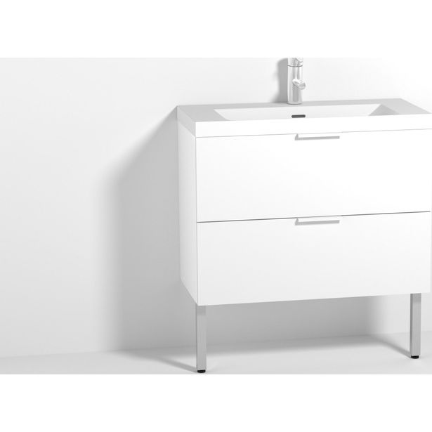 Allaskaappi altaalla Otsoson Aalto Plus 800, 803x390mm, matta valkoinen