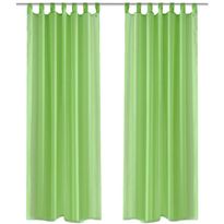 Omenanvihreät sheer verhot 140 x 175 cm 2 kpl