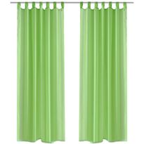 Omenanvihreät sheer verhot 140 x 225 cm 2 kpl
