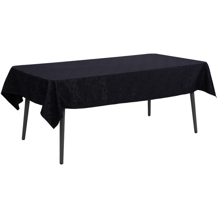 Table mat PARTY 150x220cm, black flower