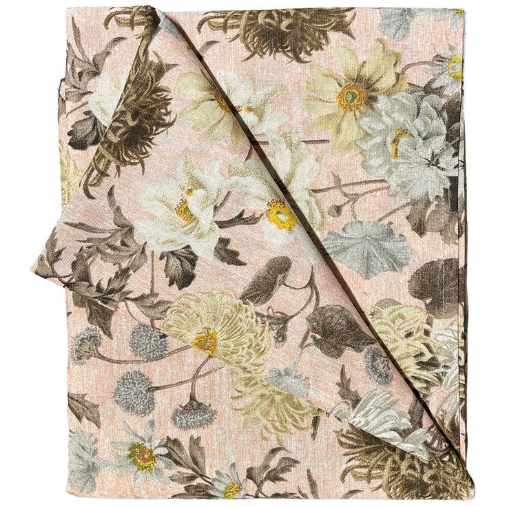Table mat LONETA NEW 136x220cm, pink chrysanthemum