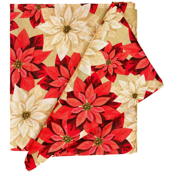 Table mat CHRISTMAS NEW 136x220cm, poinsettias