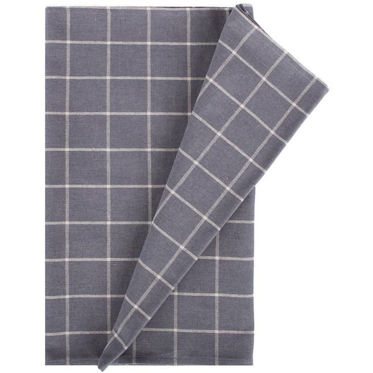 Table mat LINEN 136x136cm, gray square