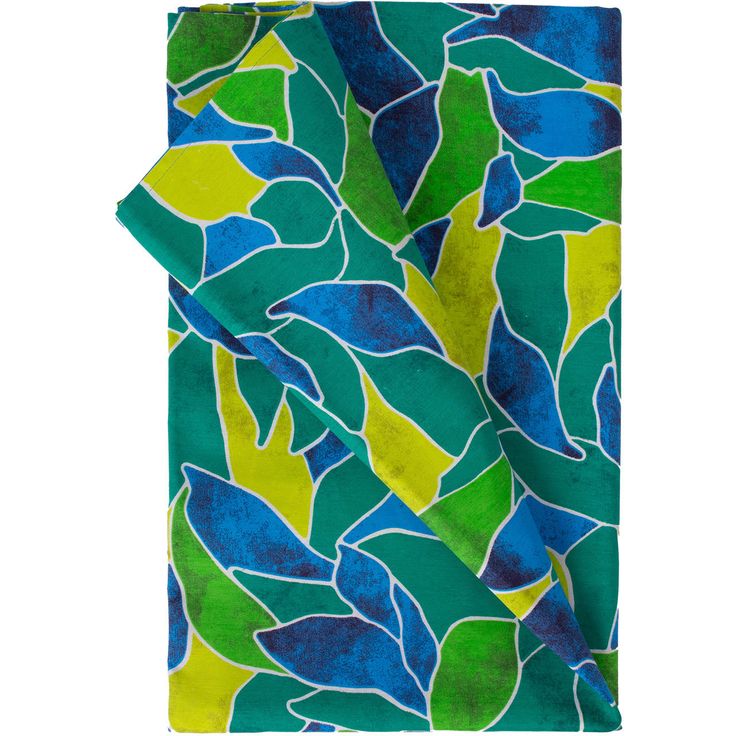 Table mat LONETA NEW 136x220cm, green leaves