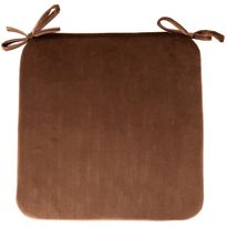 Samettinen istuintyyny Home4You 39x39x2,5 cm, ruskea