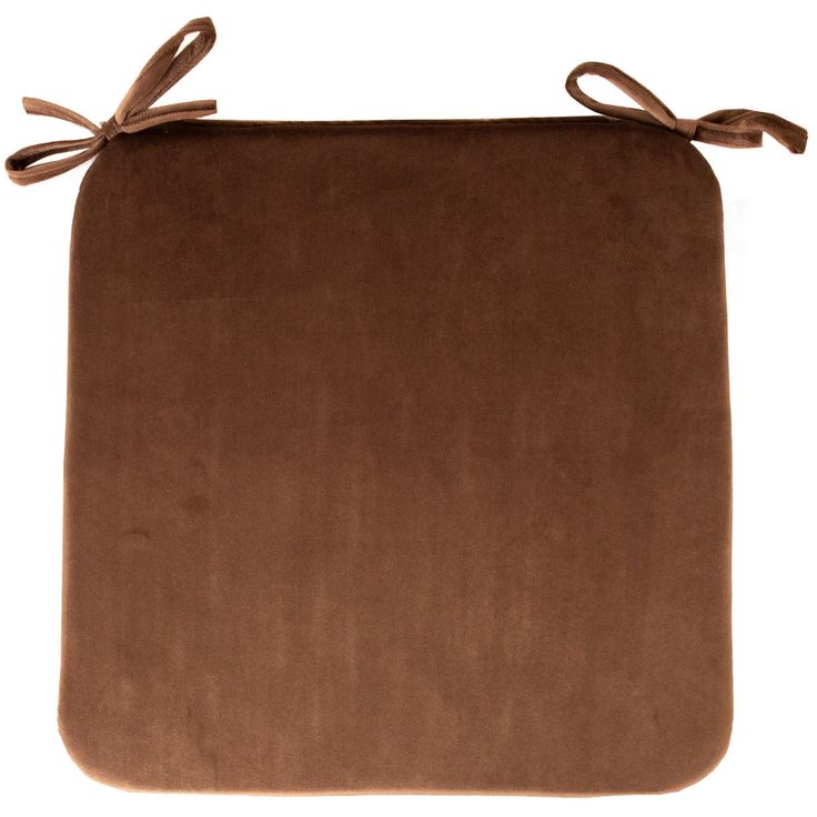 Chair pad VELVET 39x39cm, brown