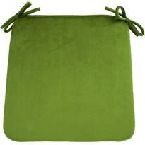 Samettinen tuolin pehmuste Home4You 39x39 cm, vihreä
