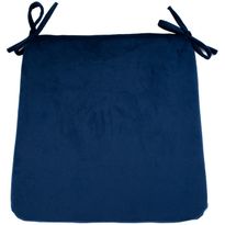Samettinen istuintyyny Home4You 39x39 cm, sininen