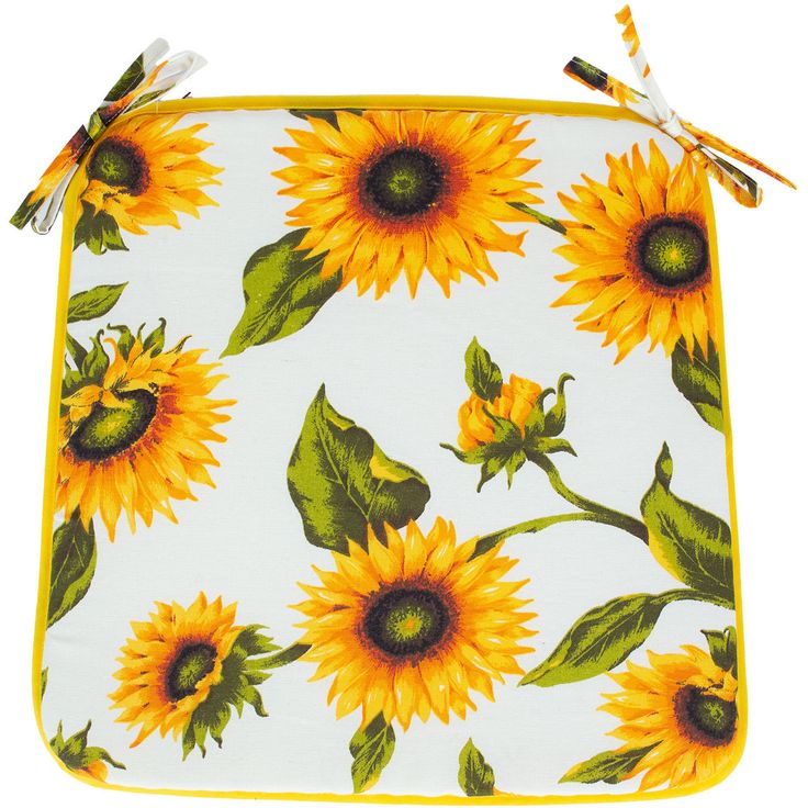 Chair pad LONETA NEW 39x39cm, sunflowers