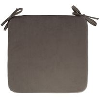Tuolin pehmuste sametti Home4You NEW 39x39xK2,5 cm, taupe, beige