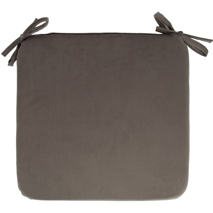 Chair pad VELVET NEW 39x39xH2,5cm, taupe