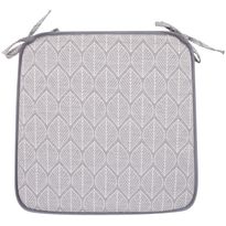 Istuintyyny Home4You RETRO 39x39x2,5 cm, harmaa lehti