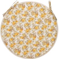 Tuolin pehmuste Home4You LONETA NEW Ø39 cm, beige ruusu