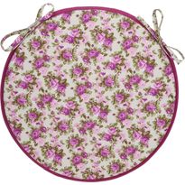 Tuolin pehmuste Home4You LONETA NEW Ø39 cm, violetti ruusu