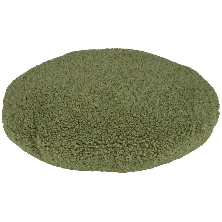 Pillow LARRY round, D40x16cm, green