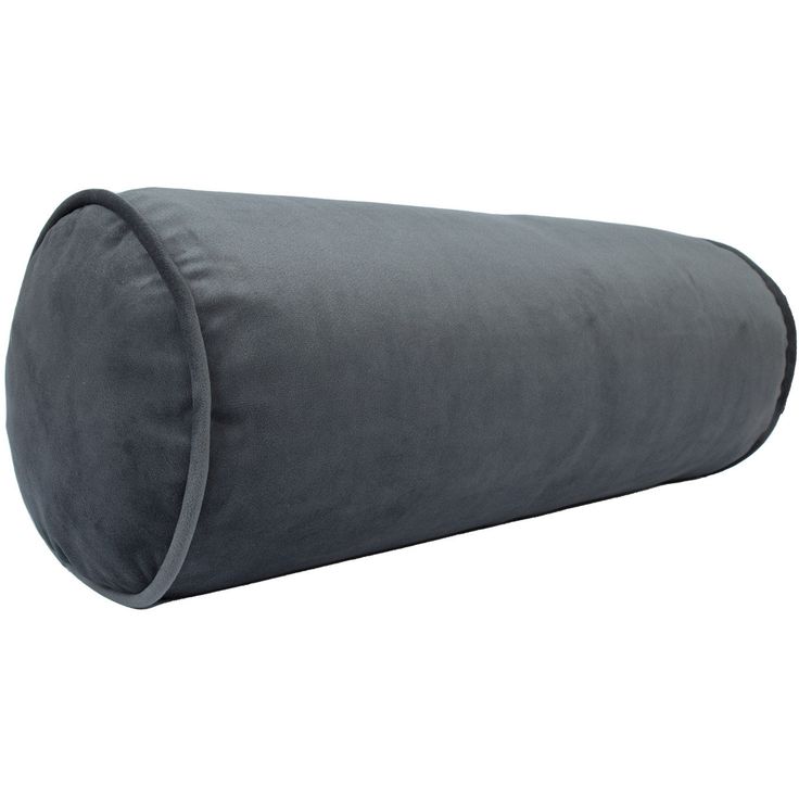 Pillow roll VELVET D18x50cm, grey
