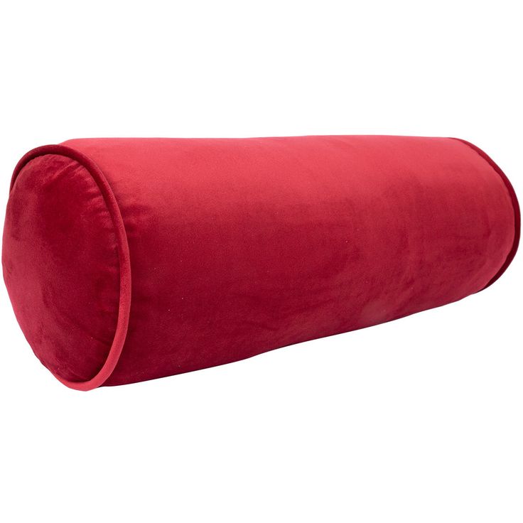 Pillow roll VELVET D18x50cm, burgundy