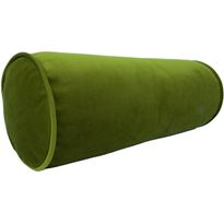 Samettinen rullatyyny Home4You Ø18x50 cm, vihreä