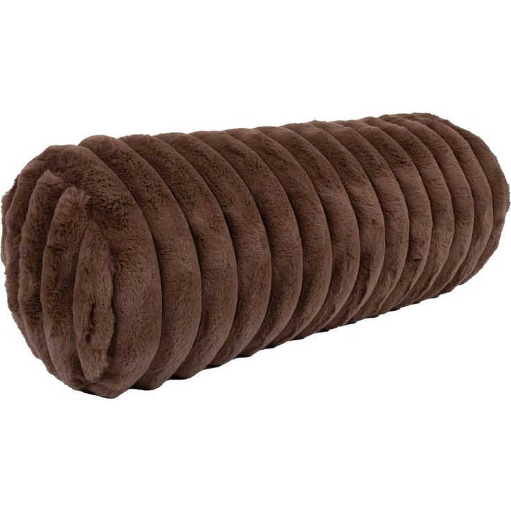 Pillow roll FJORD D18x50cm, brown