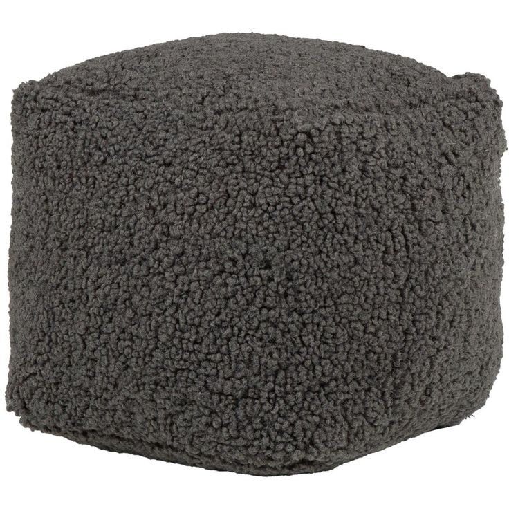 Pillow LARRY cube, 25x25x25cm, grey