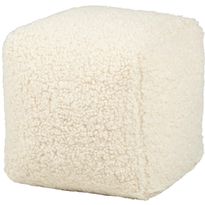 Koristetyyny Home4You LARRY kuutio, 25x25x25 cm, luonnonvalkoinen