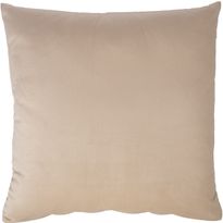 Koristetyyny sametti Home4You NEW 50x50 cm, vetoketjulla, vaaleanbeige