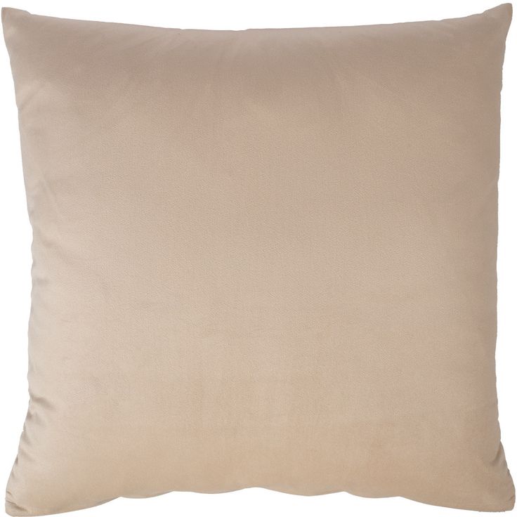 Pillow VELVET NEW 50x50cm, with zipper, light beige