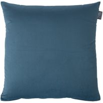 Koristetyyny sametti Home4You NEW 50x50 cm, vetoketjulla, harmaa, sininen