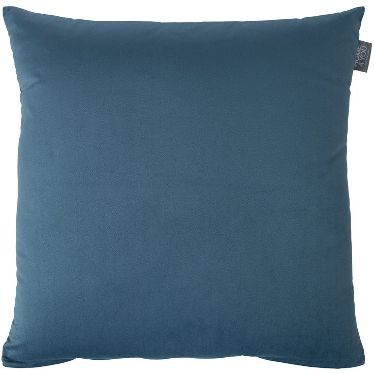 Pillow VELVET NEW 50x50cm, with zipper, grey blue