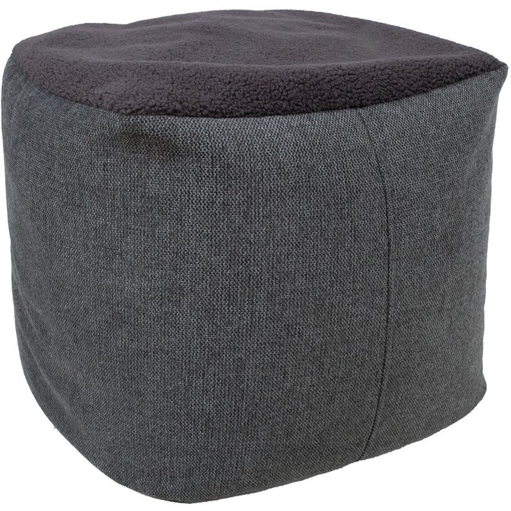 Stool LAMB BAG 55x55xH45cm, dark grey
