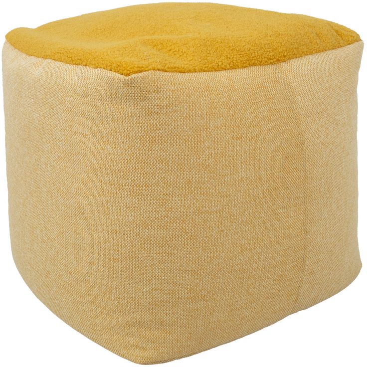 Stool LAMB BAG 55x55xH45cm, yellow