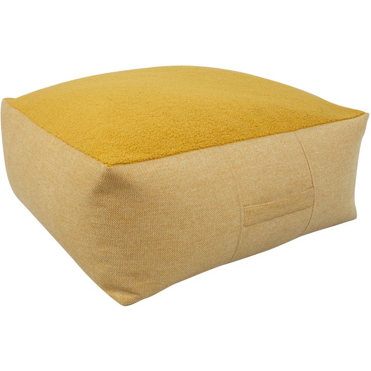 Stool LAMB BAG 80x80xH30cm, yellow