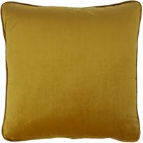 Koristetyyny sametti Home4You 45x45 cm, sinapinkeltainen