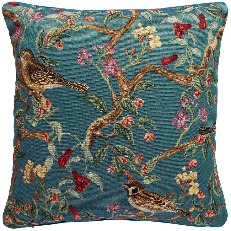 Pillow HOLLY 45x45cm, rolled edge, birds
