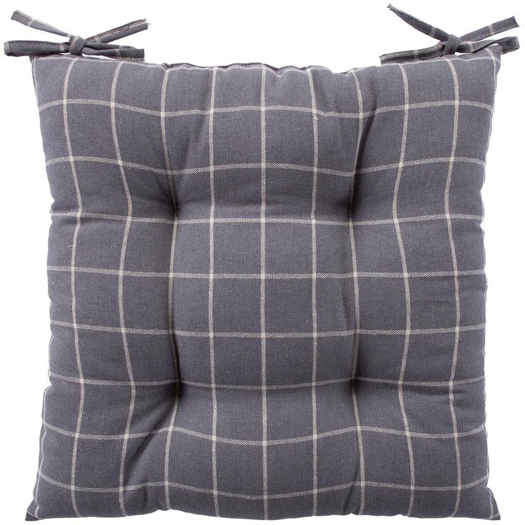 Cushion for chair LINEN 40x40cm, gray square