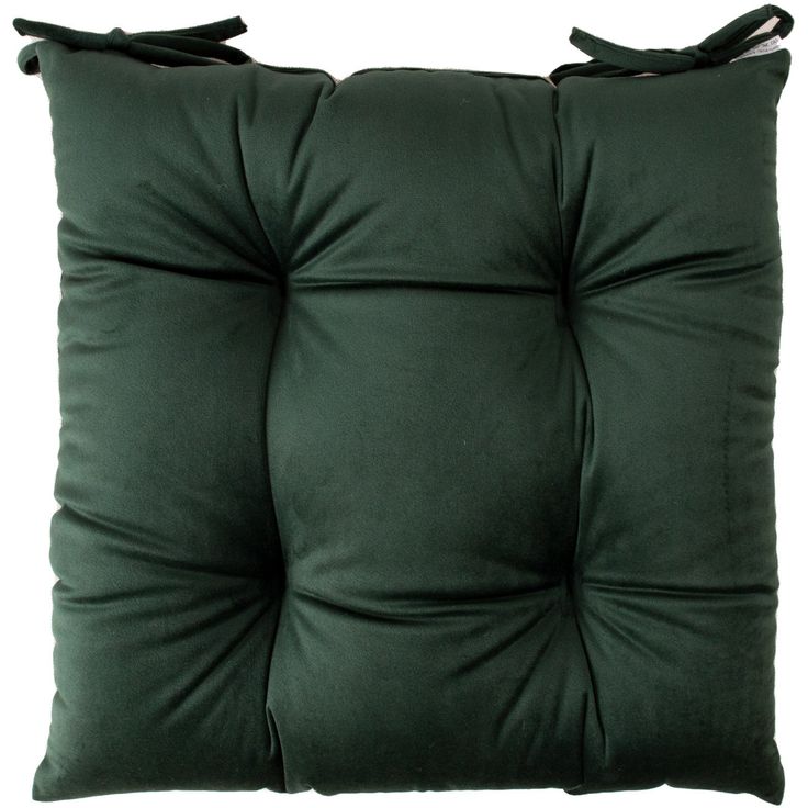 Chair cushion VELVET 40x40cm, dark green