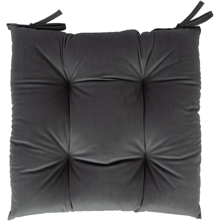 Chair cushion VELVET NEW 40x40cm, grey