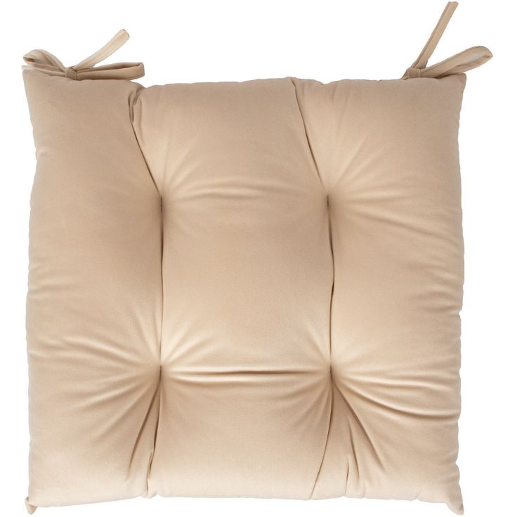 Chair cushion VELVET NEW 40x40cm, light beige