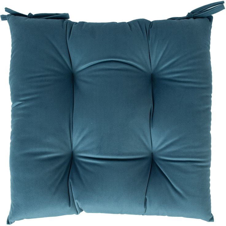 Chair cushion VELVET NEW 40x40cm, grey blue