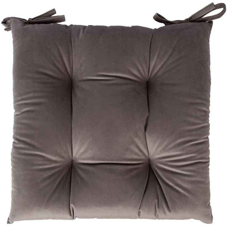 Chair cushion VELVET NEW 40x40cm, taupe